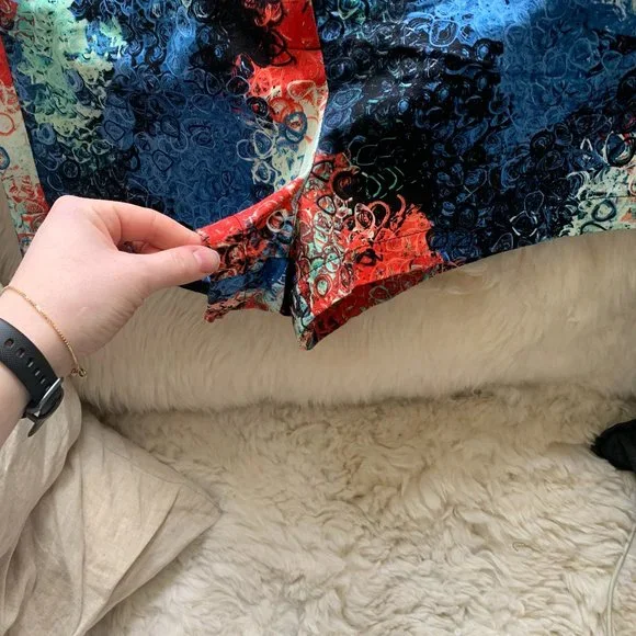 High Waisted, Pattern Shorts - Picture 2 of 7